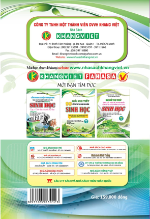 Bìa sau Cẩm Nang Luyện Thi THPT Quốc Gia Sinh Học Tập 1 - Di truyền học