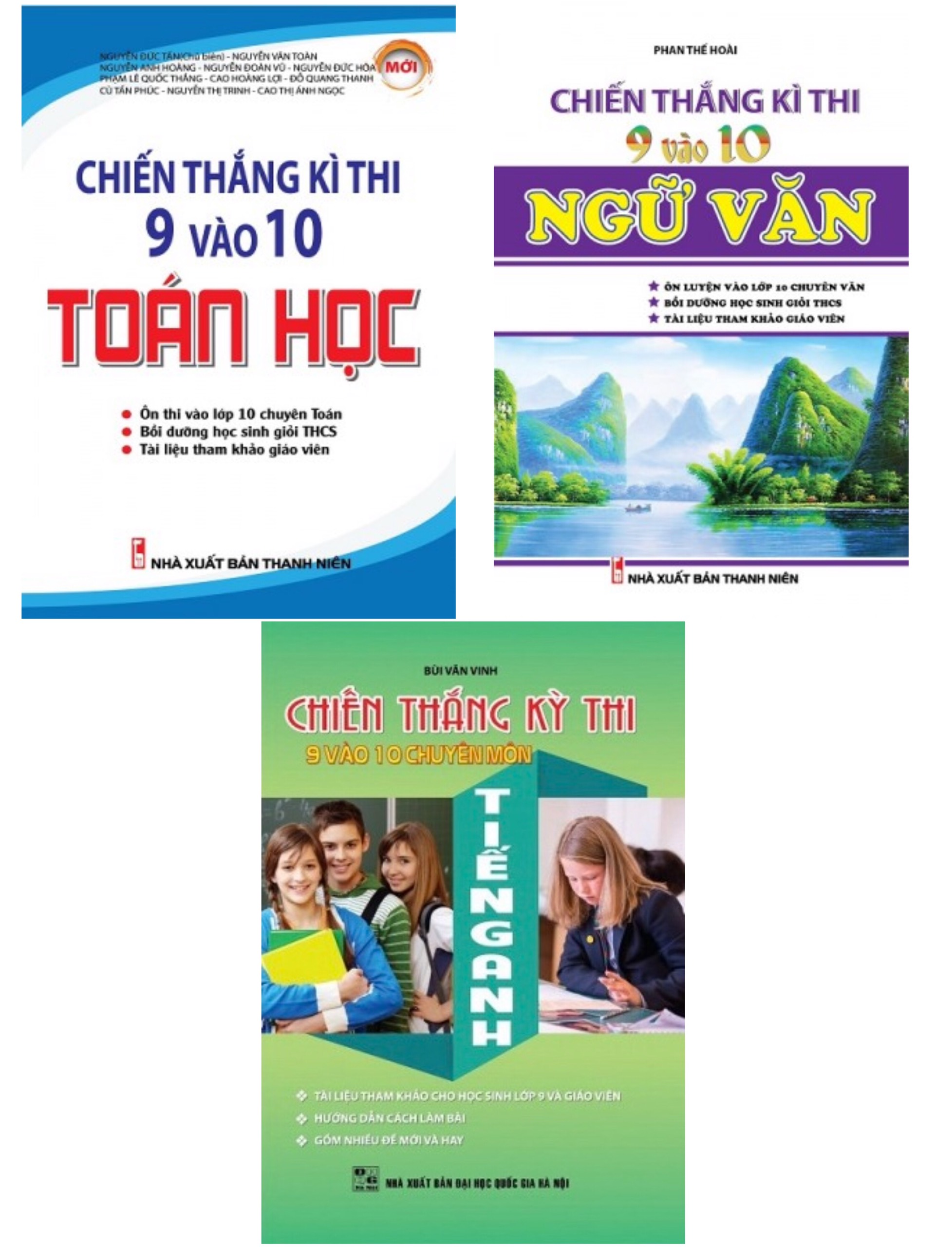 Bìa trước COMBO CHIẾN THẮNG KÌ THI 9 VÀO 10 TOÁN VĂN ANH