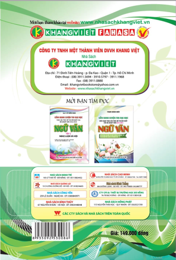 Bìa sau Cẩm Nang Luyện Thi Đại Học Ngữ Văn Tập 1: Nghị Luận Văn Học