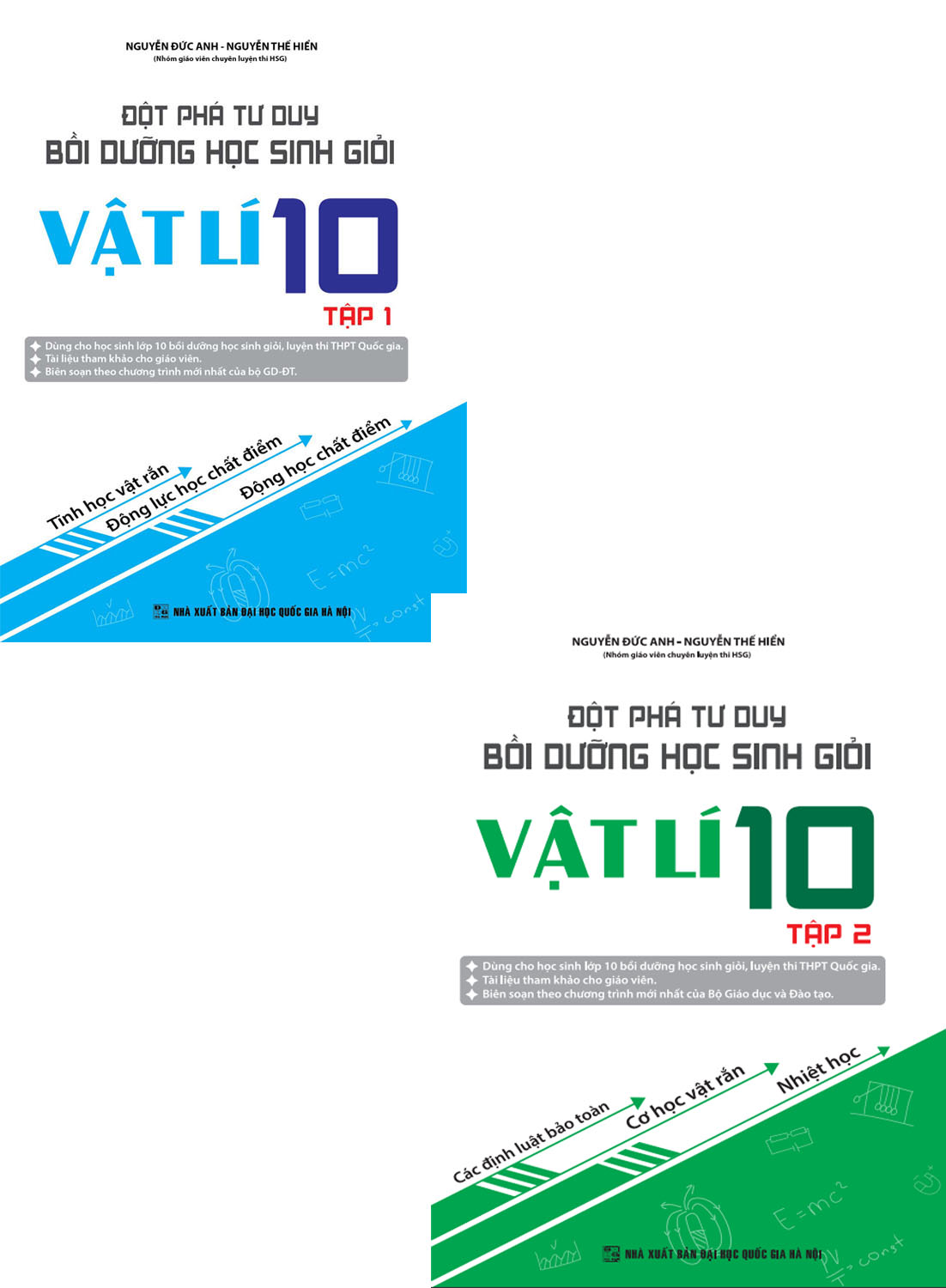 Bìa trước ComBo Đột Phá Tư Duy Bồi Dưỡng Học Sinh Giỏi Vật  Lí 10 Trọn Bộ 2 Tập