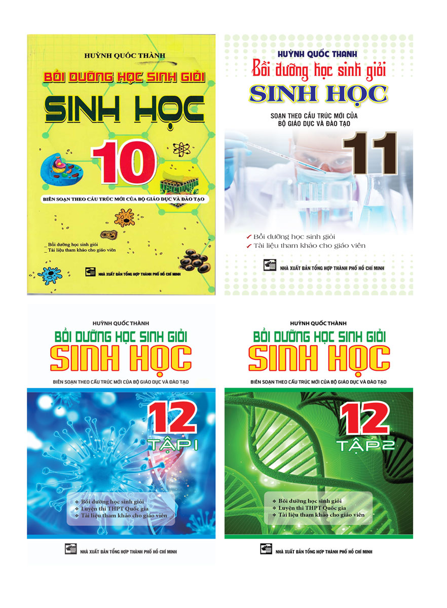 Bìa trước Sách- Combo Bồi Dưỡng Học Sinh Giỏi Sinh Học 10,11,12