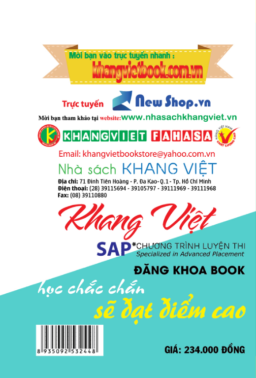 Bìa sau Bí Quyết Tiếp Cận Hiệu Quả Kỳ Thi THPT Quốc Gia Bất Đẳng Thức, Giá Trị Lớn Nhất, Giá Trị Nhỏ Nhất