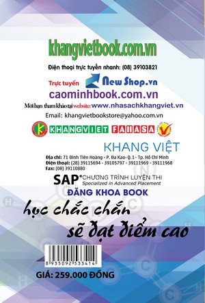 Bìa sau Công phá đề thi THPT quốc gia Hóa Học