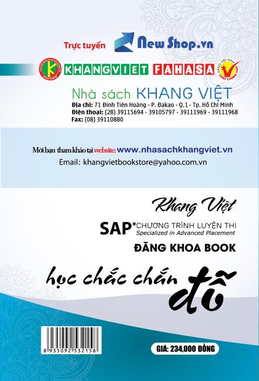 Bìa sau Bộ Đề Thi Thử Tiếng Anh