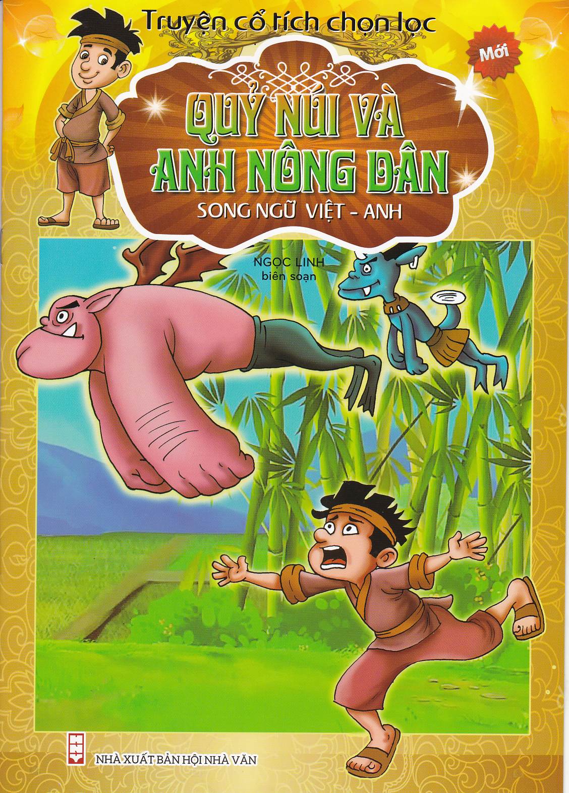 Bìa trước Truyện cổ tích Chọn lọc Quỷ núi và anh nông dân song ngữ việt - anh