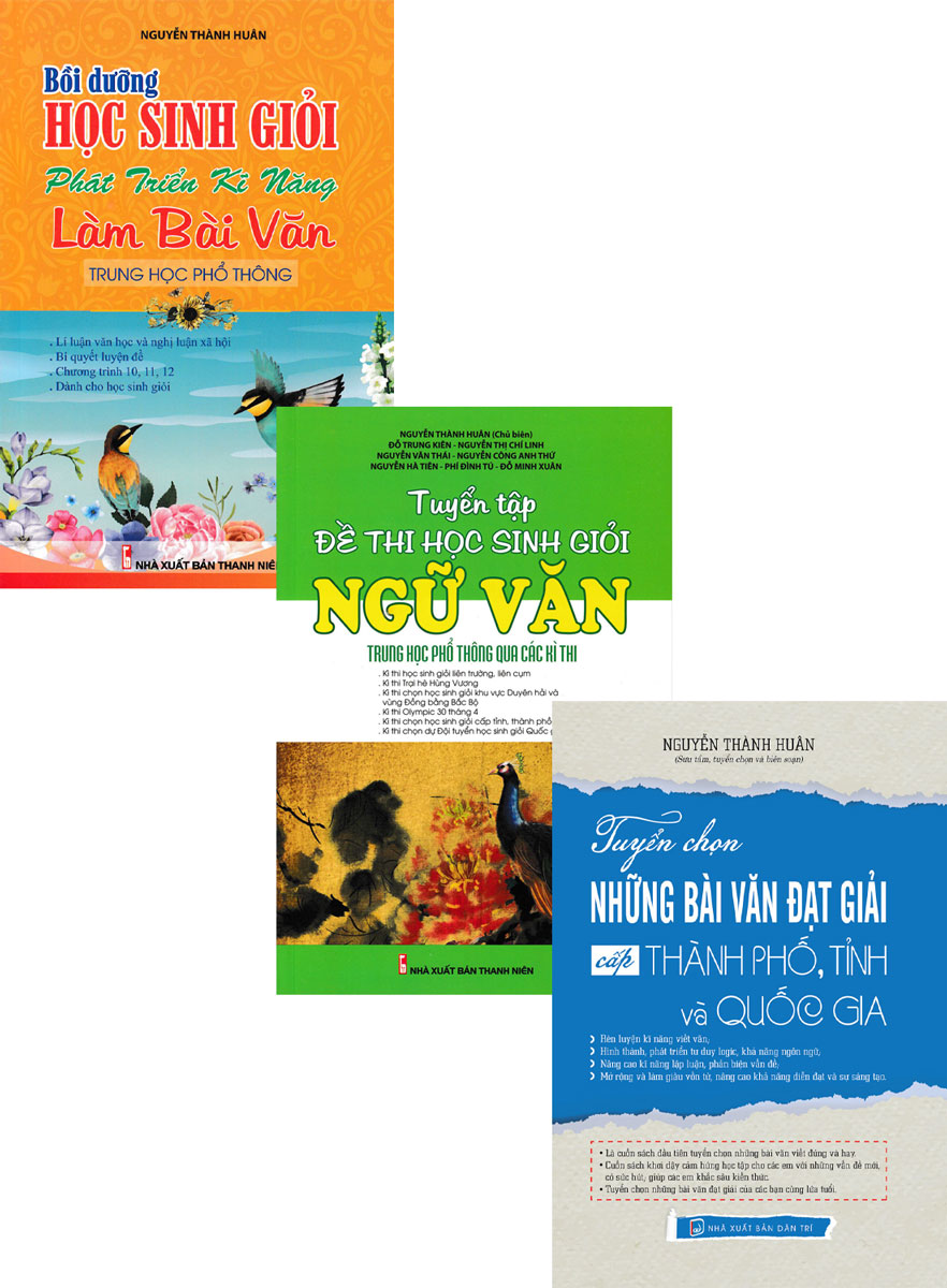 Bìa trước COMBO BỒI DƯỠNG HỌC SINH GIỎI NGỮ VĂN CỦA NGUYỄN THÀNH HUÂN (3 QUYỂN)