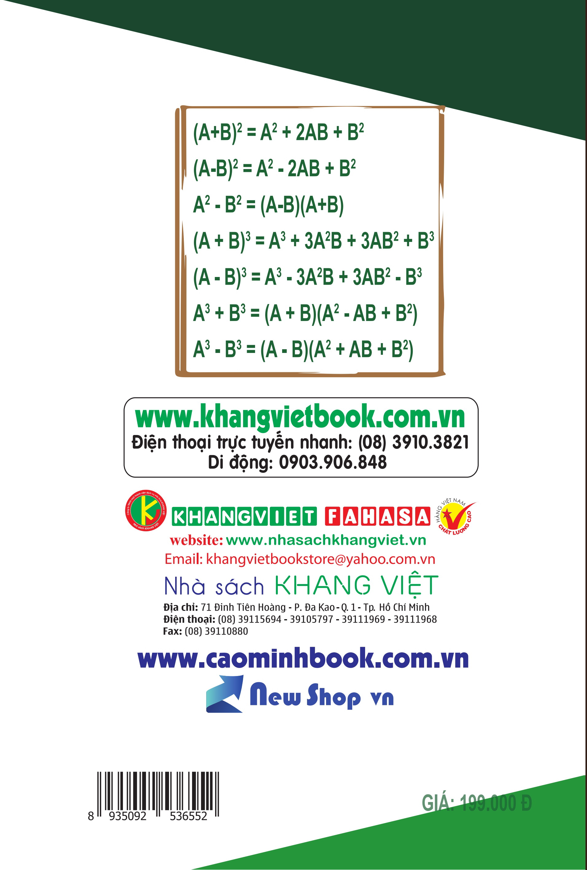 Bìa sau Rèn Luyện Kỹ Năng Chinh Phục Giải Toán Phương Trình, Bất Phương Trình, Hệ Phương Trình, Bất Đẳng Thức