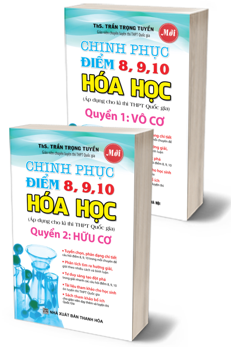 Bìa trước Chinh Phục Điểm 8,9,10 Hóa Học( Trọn Bộ 2 Quyển)