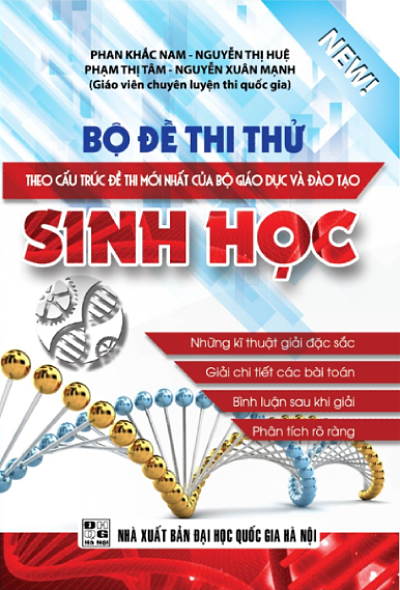 Bìa trước Bộ đề thi thử Sinh Học