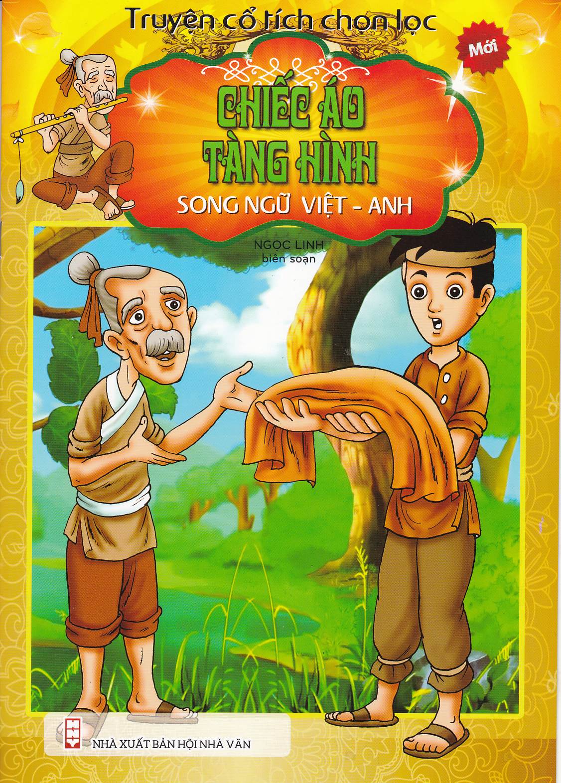 Bìa trước truyện cổ tích chọn lọc Chiếc Áo tàng hình song ngữ Việt - Anh