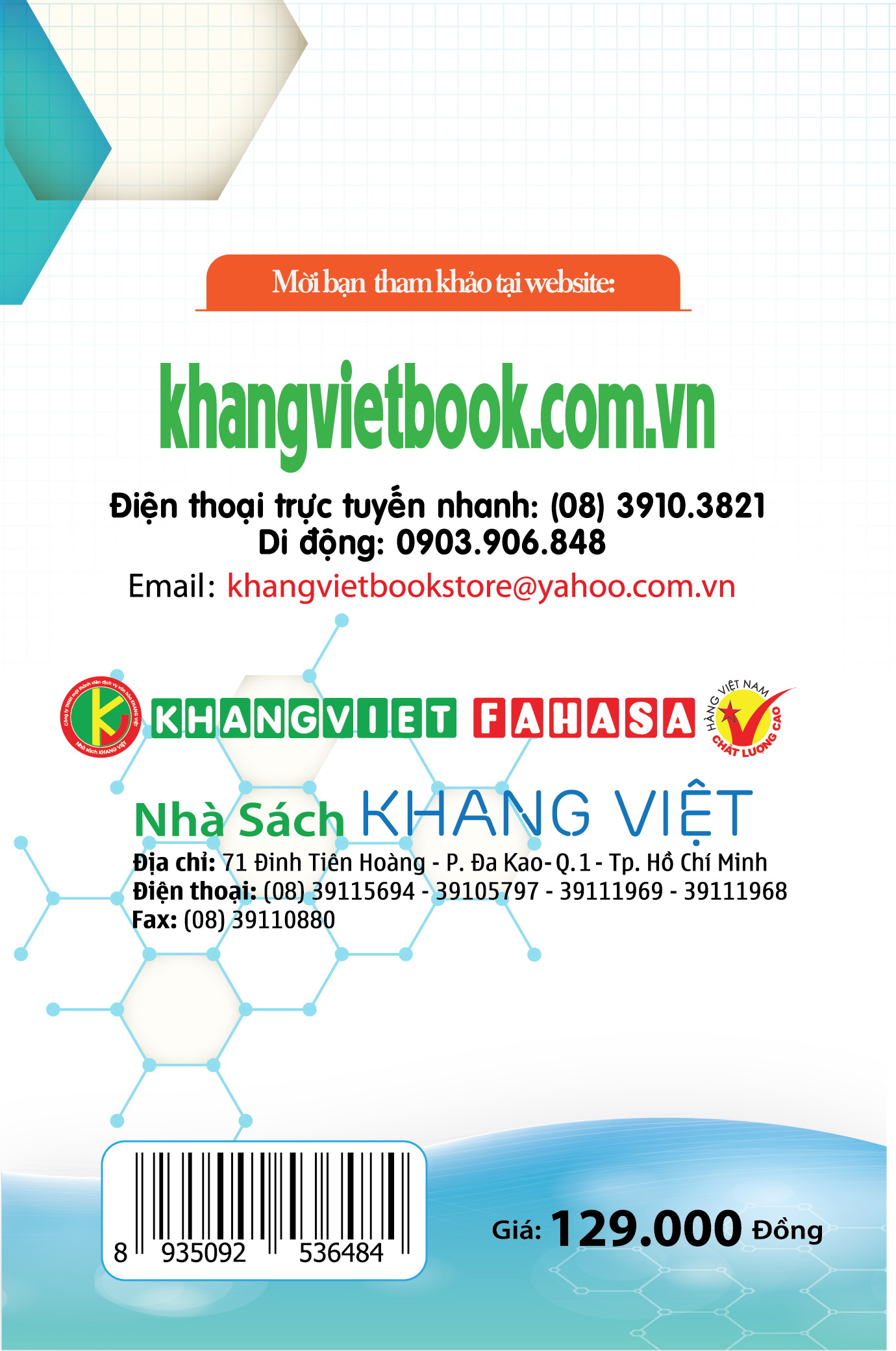 Bìa sau Rèn Luyện Và Tư Duy Phát Triển Hóa Học Giải Bài Toán Điểm 8,9,10