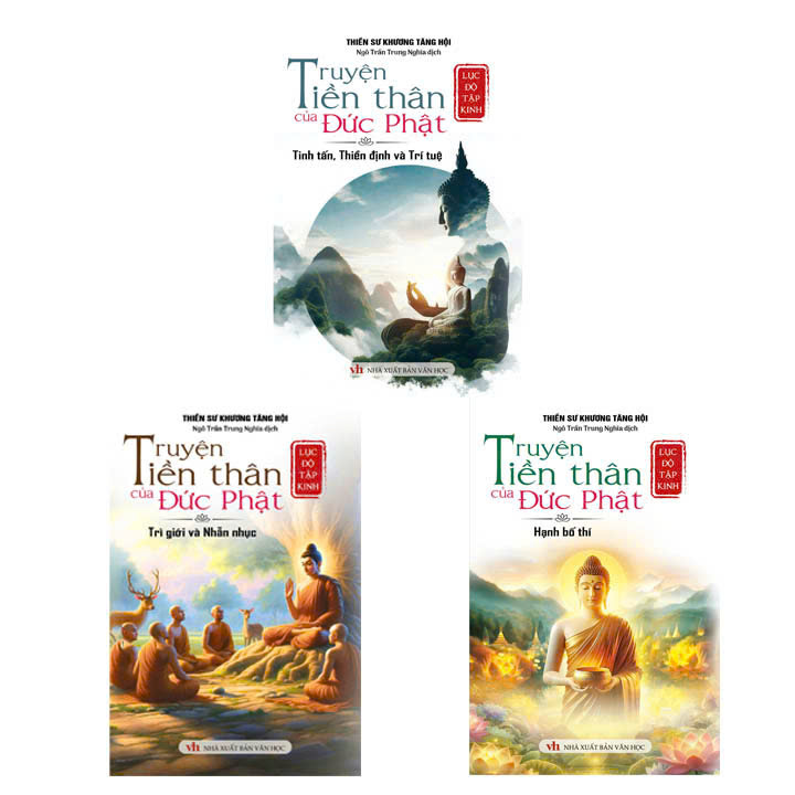 Bìa trước COMBO 3 CUỐN LỤC ĐỘ TẬP KINH - TRUYỆN TIỀN THÂN CỦA ĐỨC PHẬT