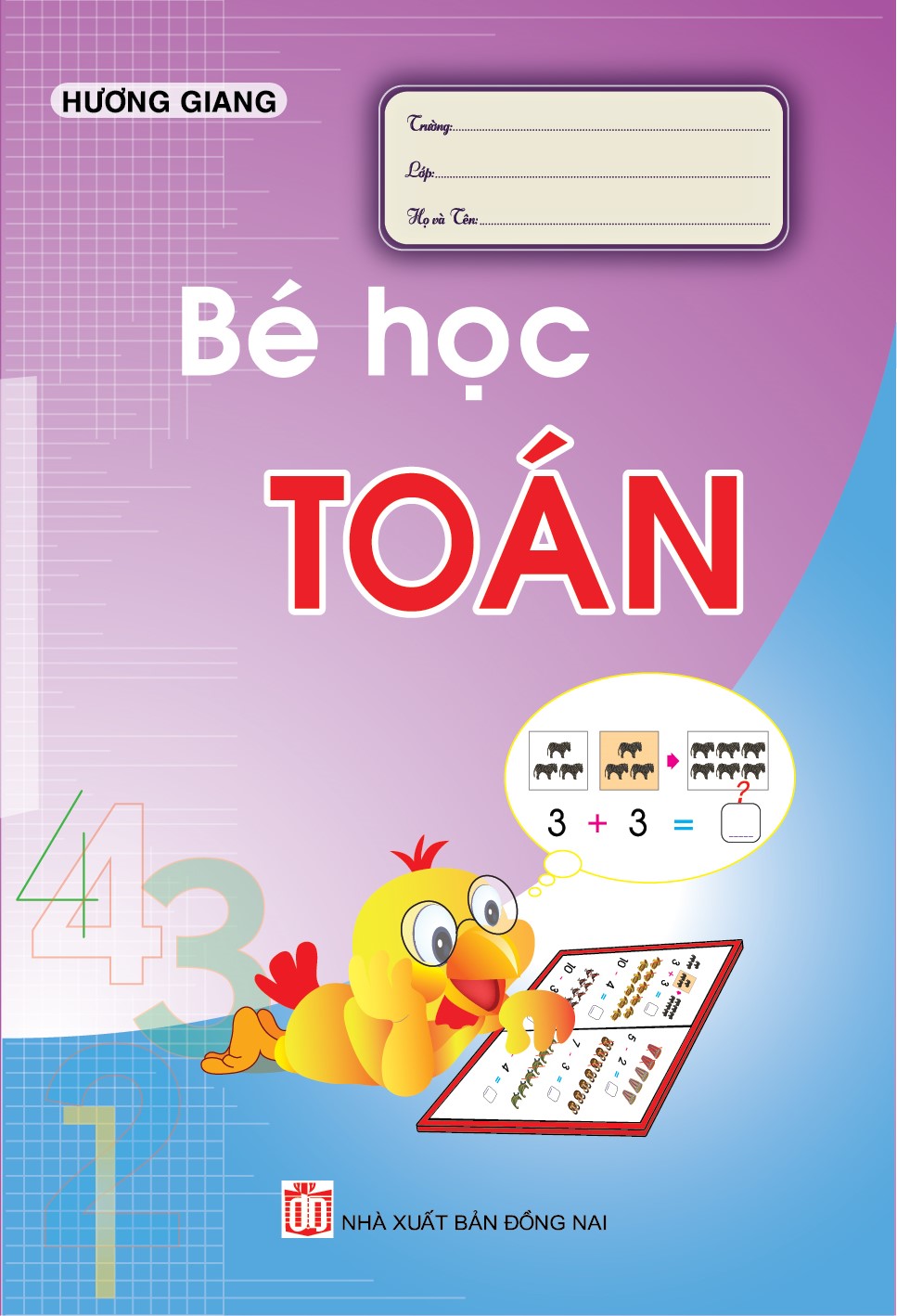 Bìa trước Bé học toán