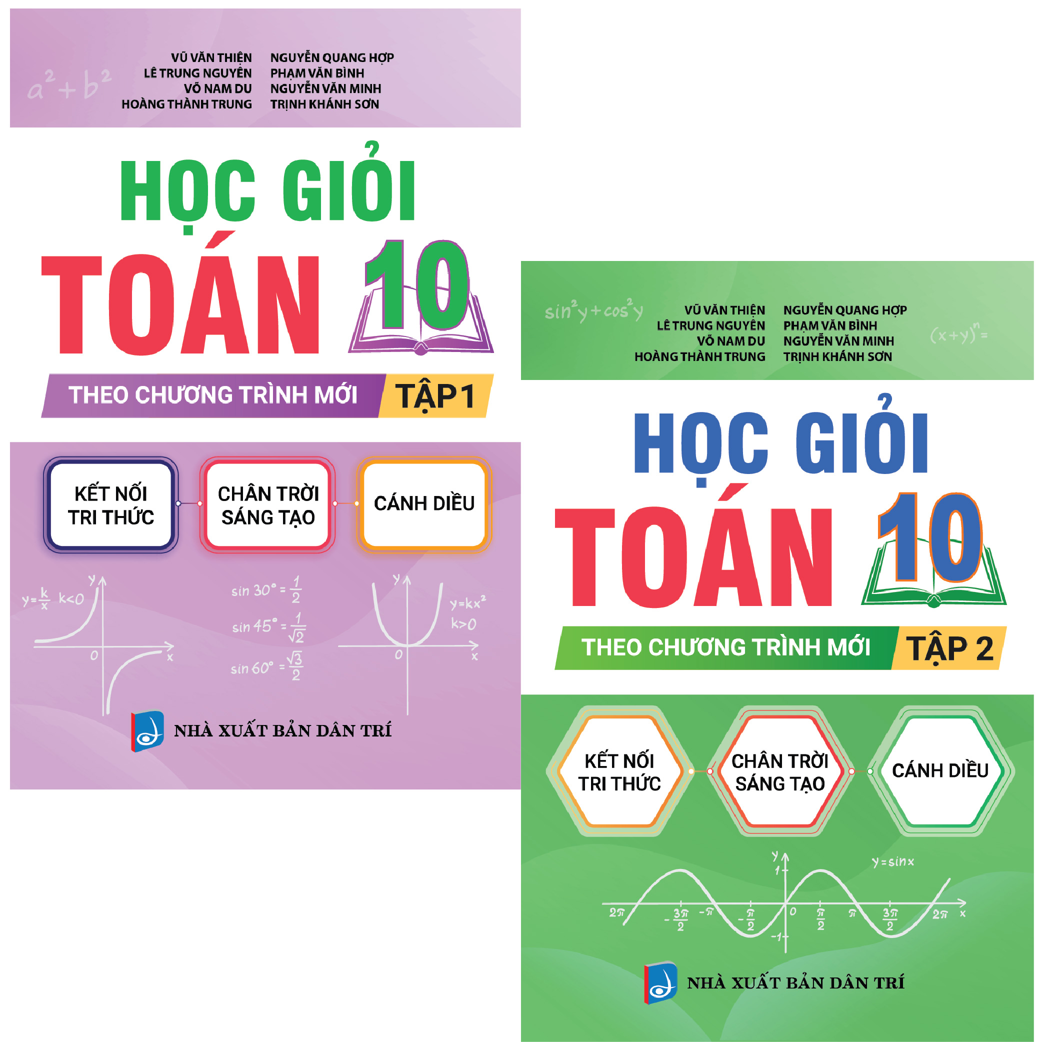 Bìa trước COMBO HỌC GIỎI TOÁN 10 THEO CHƯƠNG TRÌNH MỚI TẬP 1+ TẬP 2