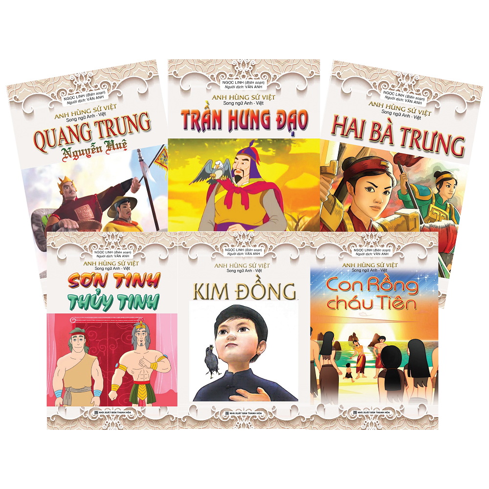 Bìa trước Song Ngữ Anh Việt Anh Hùng Sử Việt