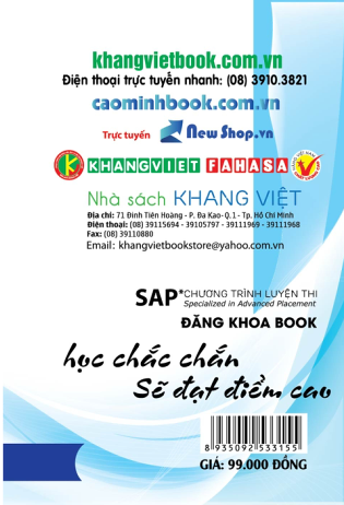 Bìa sau Phương Pháp Mới Ôn Kiến Thức Địa Lí