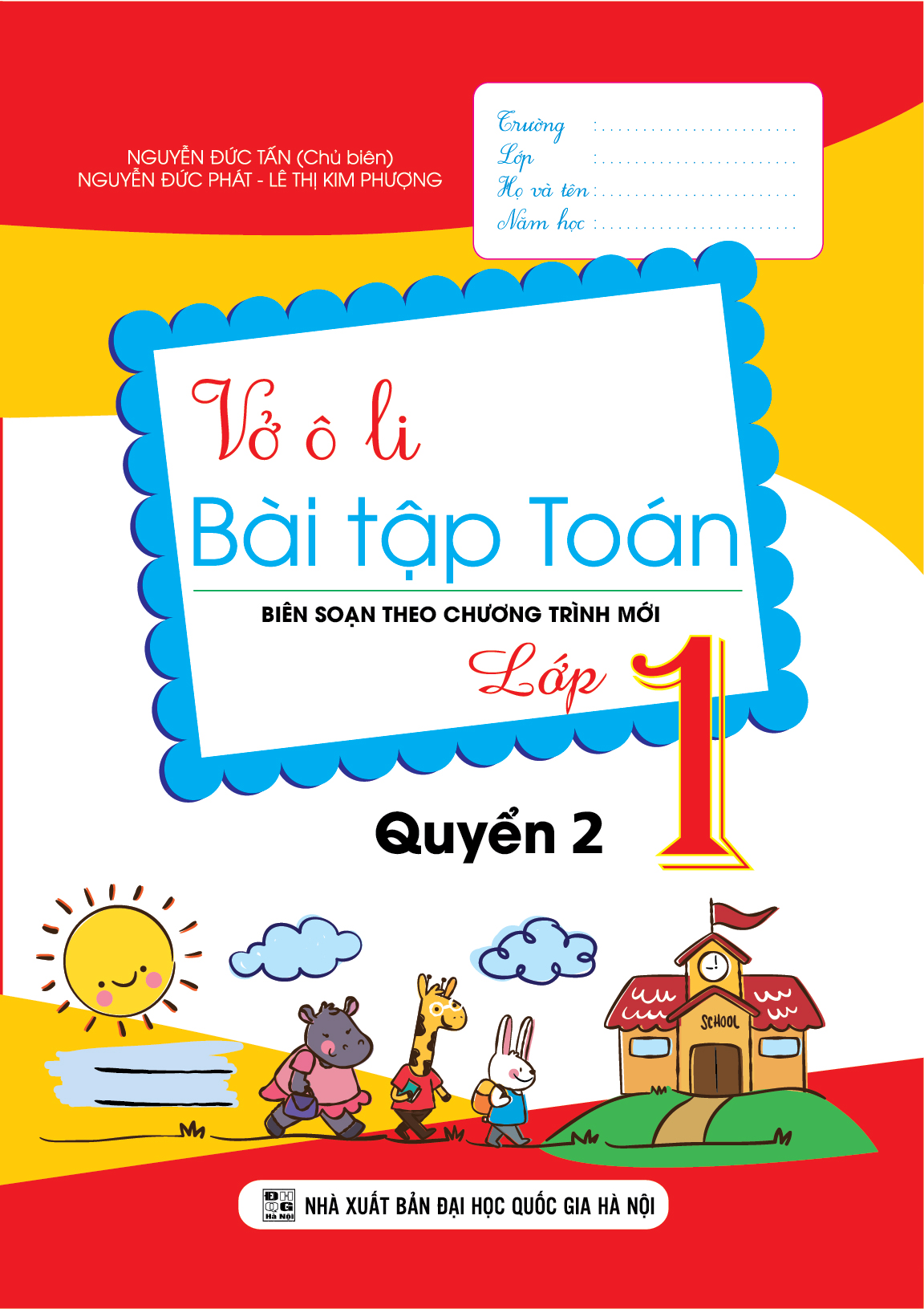 Bìa trước VỞ Ô LI BÀI TẬP TOÁN LỚP 1 QUYỂN 2