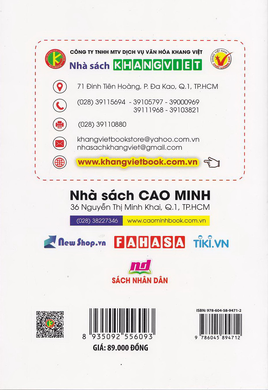 Bìa sau 100 ĐỀ KIỂM TRA NGỮ VĂN 9