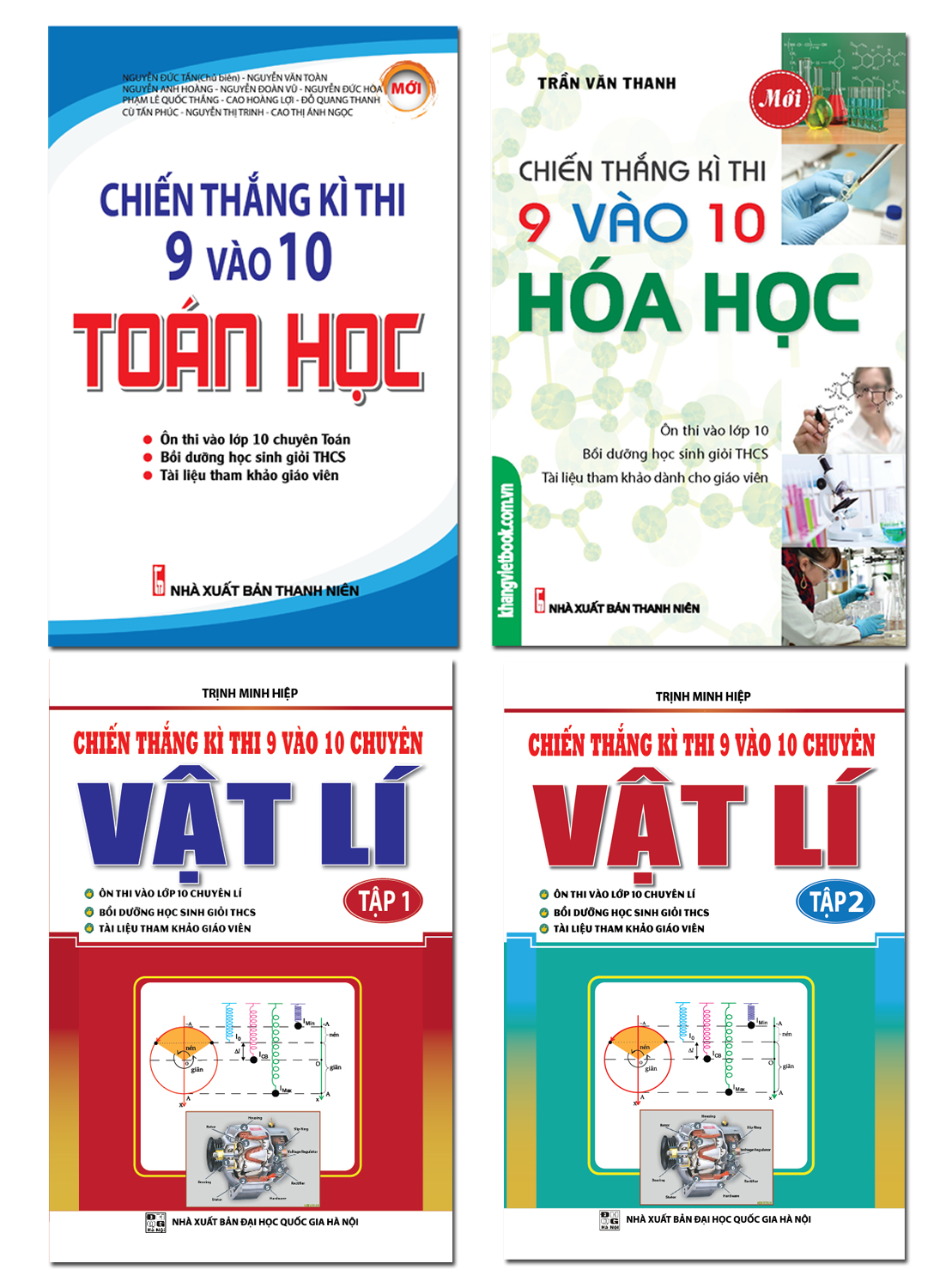Bìa trước COMBO CHIẾN THẮNG KÌ THI 9 VÀO 10 CHUYÊN TOÁN - LÍ - HÓA