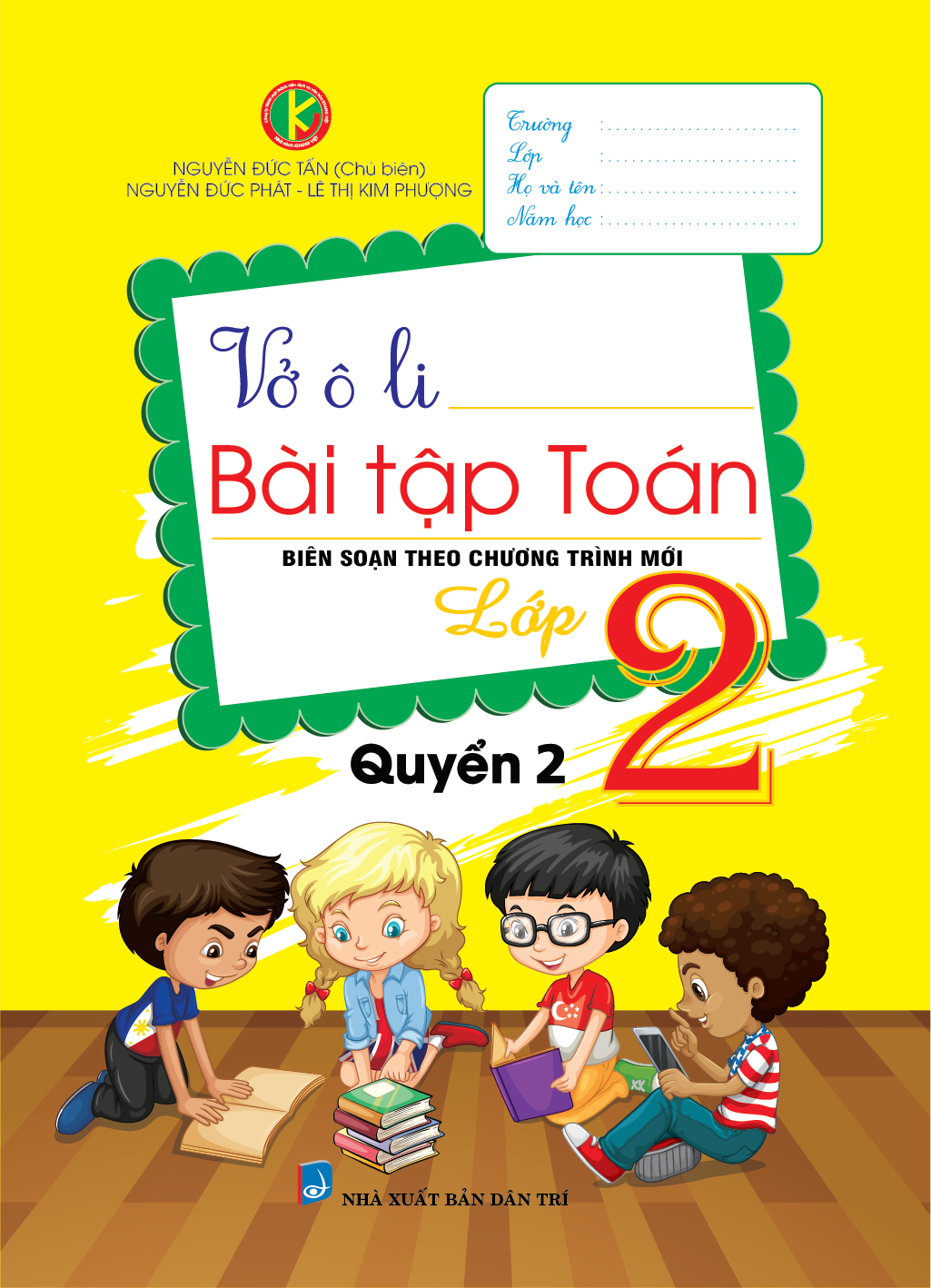 Bìa trước VỞ Ô LI BÀI TẬP TOÁN 2 QUYỂN 2