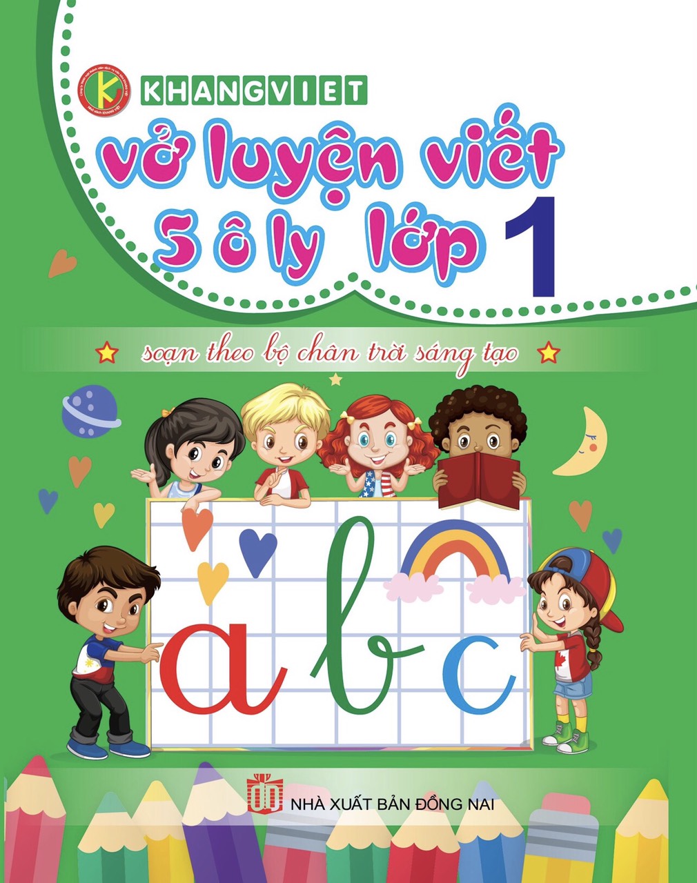 Bìa trước VỞ LUYỆN VIẾT 5 Ô LI LỚP 1