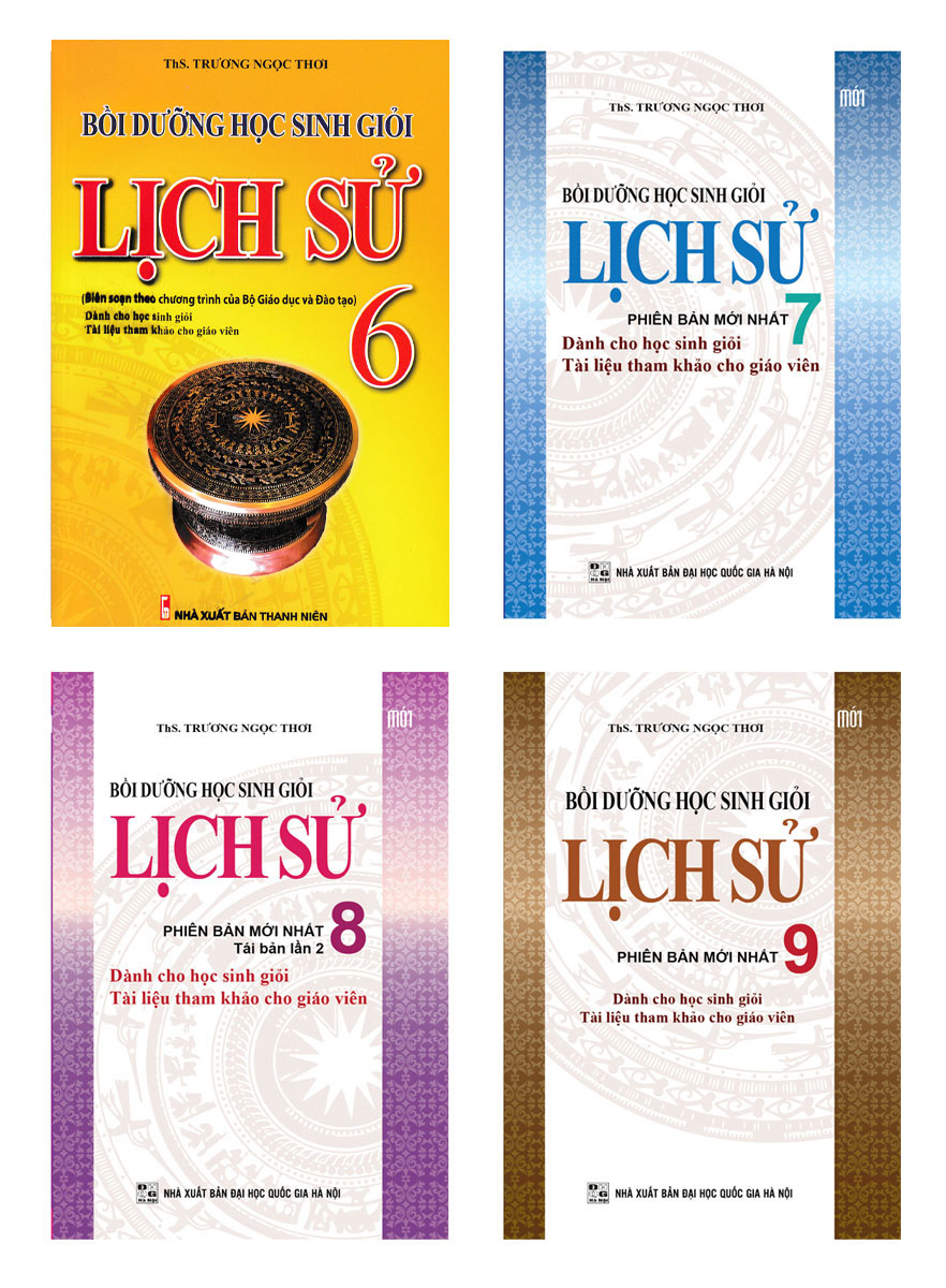 Bìa trước COMBO BỒI DƯỠNG HỌC SINH GIỎI LỊCH SỬ 6 7 8 9