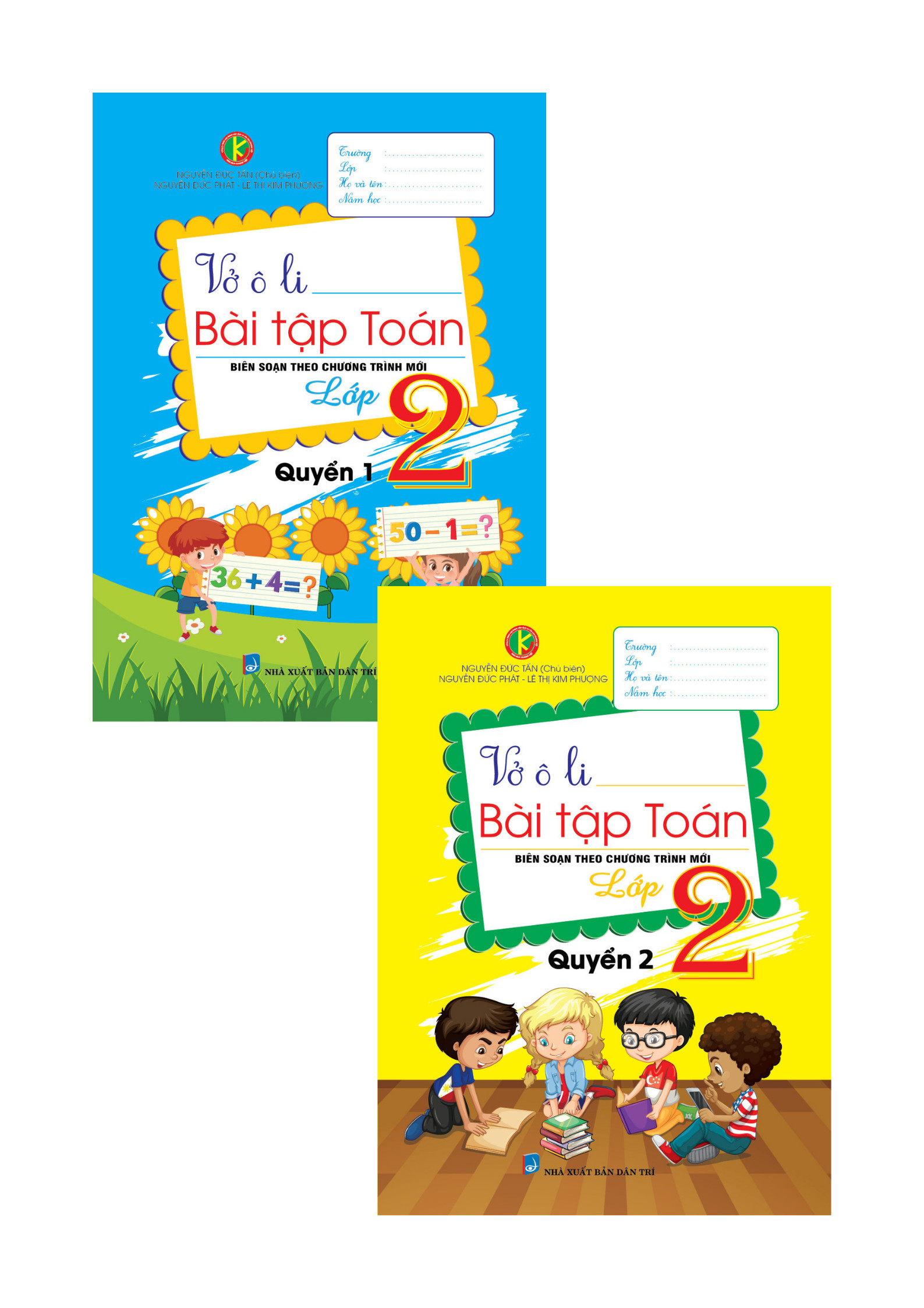 Bìa trước Combo Vở Ô Li Bài Tập Toán Lớp 2 Quyển 1 + Quyển 2 ( Biên Soạn Theo Chương Trình Mới )