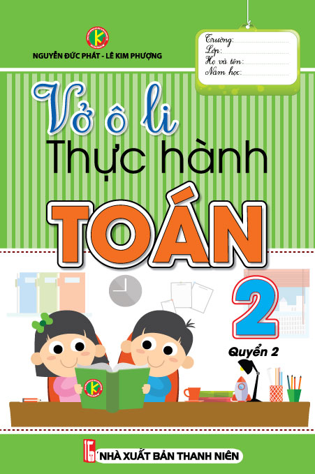 Bìa trước Vở Ô Li Thực Hành Toán 2 Tập 2